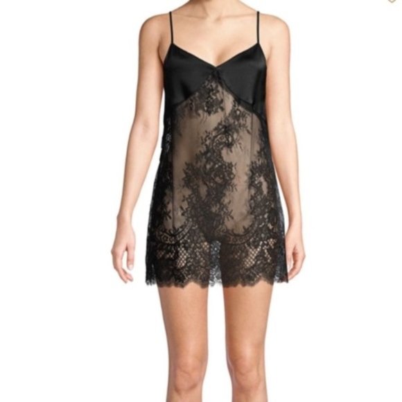 lace silk slip